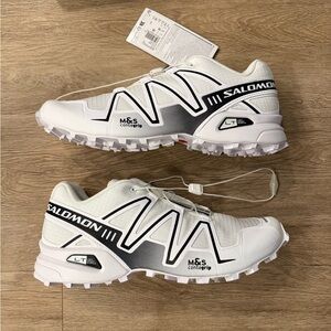 Salomon Speedcross 3 White and Alloy Black Shoes